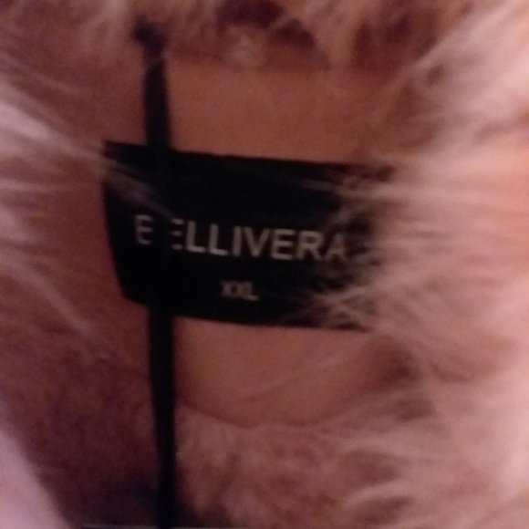 Pink Faux suede plus size jacket with faux fur - Picture 7 of 7